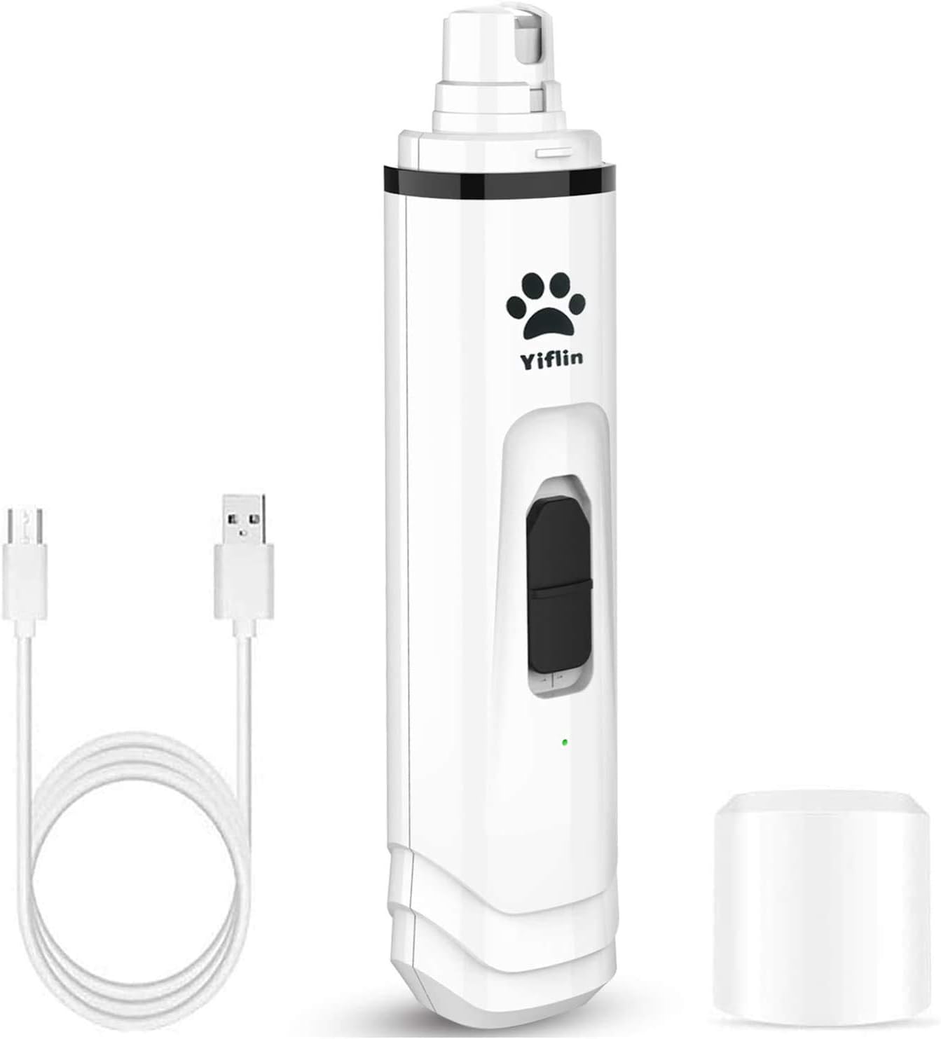 Yiflin Upgraded Dog Nail Grinder, Professional 2-Speed Rechargeable Electric Dog Nail Trimmers, Dog Nail File, Dog Nail Filer, Pet Nail…