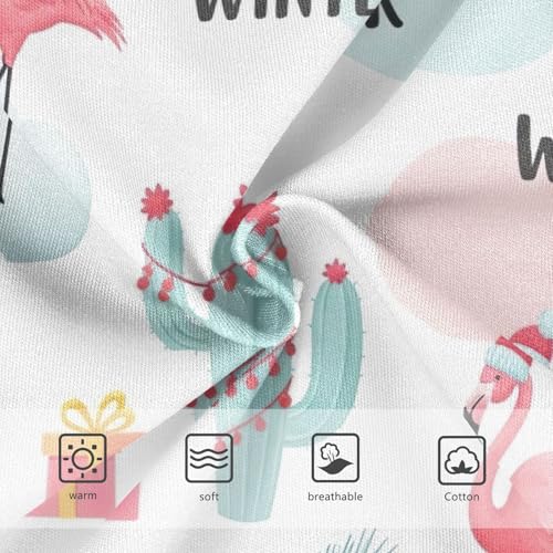 Kids Underwear, Flamingos Winter Hats Toddler Briefs, Cotton Underwear for Girls, 2T–8 Years3