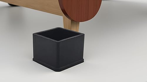 Miniatura 99 de Flyshop 8 tapas para patas de sillas de patio, de PVC, protectores de suelo cuadrados para patas de silla, fundas cuadradas para muebles, 3/4 PVC