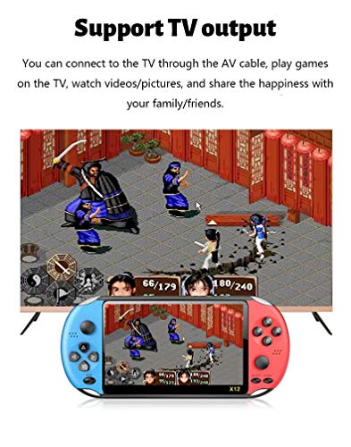 CZT-Consola-de-Videojuegos-Retro-de-51-Pulgadas-construida-en-4800-Juegos-de-emuladores-Arcade-y-Otros-9-simuladores-compatibles-con-MP3E-book-Azul-Rojo