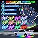 MICTUNING N3 Car Underglow Light Strip Kit, Chasing Dream RGB+IC LED, Exterior Lighting Accessories Underbody Multicolor Neon Accent Light Bar, App Control, IP68 Waterproof, 4PCS 2 Years Warranty