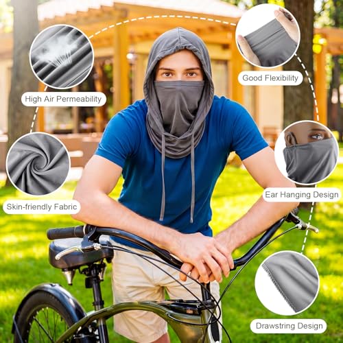 Image of Cooling Balaclava Face Mask Breathable Full Head Mask Sun Protection Neck Cover UV Face Cover for Men Women