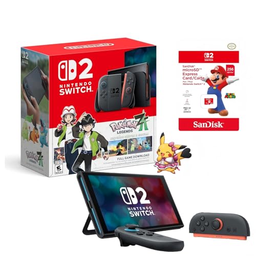 Nintendo Switch 2 + Pokémon Legends: Z-A Switch 2 Edition Bundle + 256GBMicro SD Card