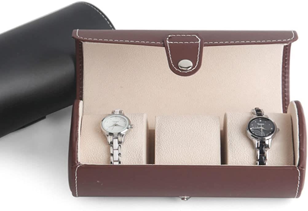 Uhrenbox Uhrenkasten Uhrenbox 9 Cm Lang 19,5 Cm Hoch, Männer Oder Frauen Mechanische Uhr Quarzuhr Leder Schwarz Zylinder Aufbewahrungsbox Schmuckschatulle Uhren Aufbewahrungsbox ( Blue : D , Size : 7.
