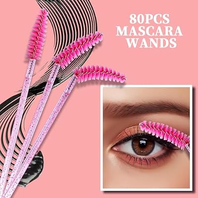 Teenitor 310PCS Disposable Makeup Applicators Kit, Mascara Wands Lash Spoolies, Eyeshadow Applicators, Lip Applicators Disposable, Microswabs, Makeup Artist Kit Essentials with Box
