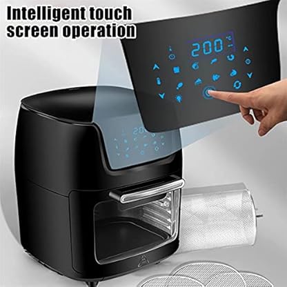 Luftfritteuse, elektrisch, Touch Digital Airfryer, Röster, großer Herd, 12 l, ersetzt die Fritteuse (Farbe: Typ A, Größe: 12 l) (Typ A 12 l) (Typ B 12 l) – Bild 8