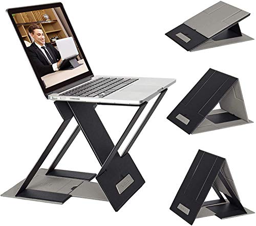 NTQ Portable Laptop Stand, Adjustable Laptop Tablet Stand Holder, Laptop Riser for Desk, Compatible with MacBook, Air, Pro, Lenovo and More 10-15.6 Inch Laptop & Tablets