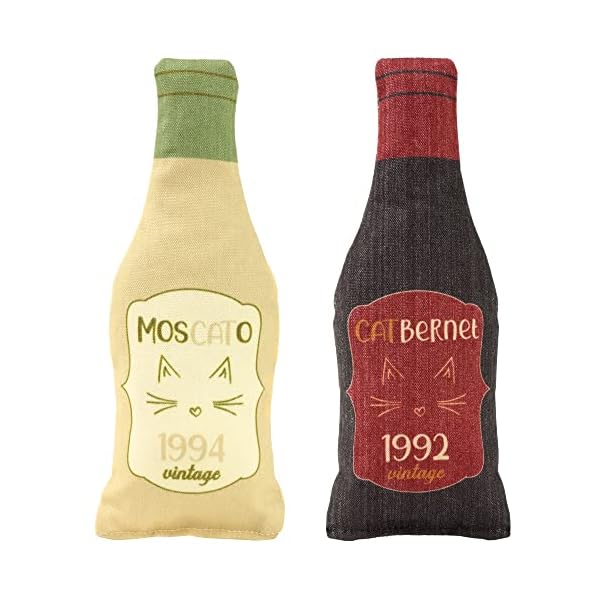 Wine bottle catnip toys for cats and kittens plush wine bottle - funny cat toy moscato and catbernet - cat nip toy for wine drinking cat moms and dads - image 6