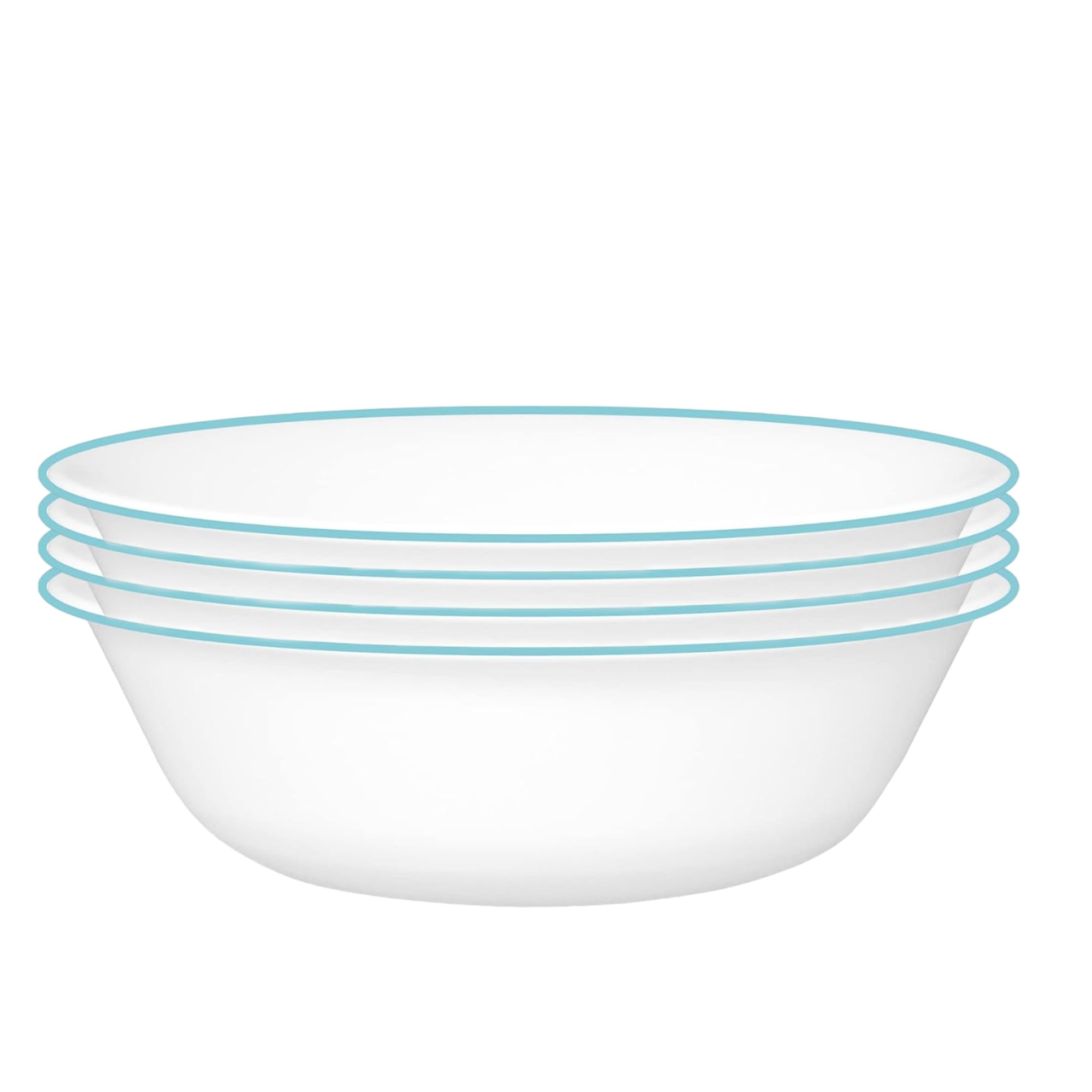 Corelle Vitrelle Glass Dinnerware Set, Chip & Crack Resistant Triple Layer Glass, 4-PC Bowl, Terracotta Dreams