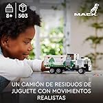 Lego Technic Camión de Residuos Mack LR Electric, Vehículo Eléctrico de Juguete para el Reciclaje, Regalo para Niños y Niñas de 8 Años o Más, Contenedores y Accesorios de Residuos 42167