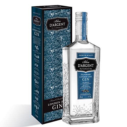 Bleu D'Argent - London Dry Gin Geschenkset - Spirituosen 40% (1 x 0.70 L)