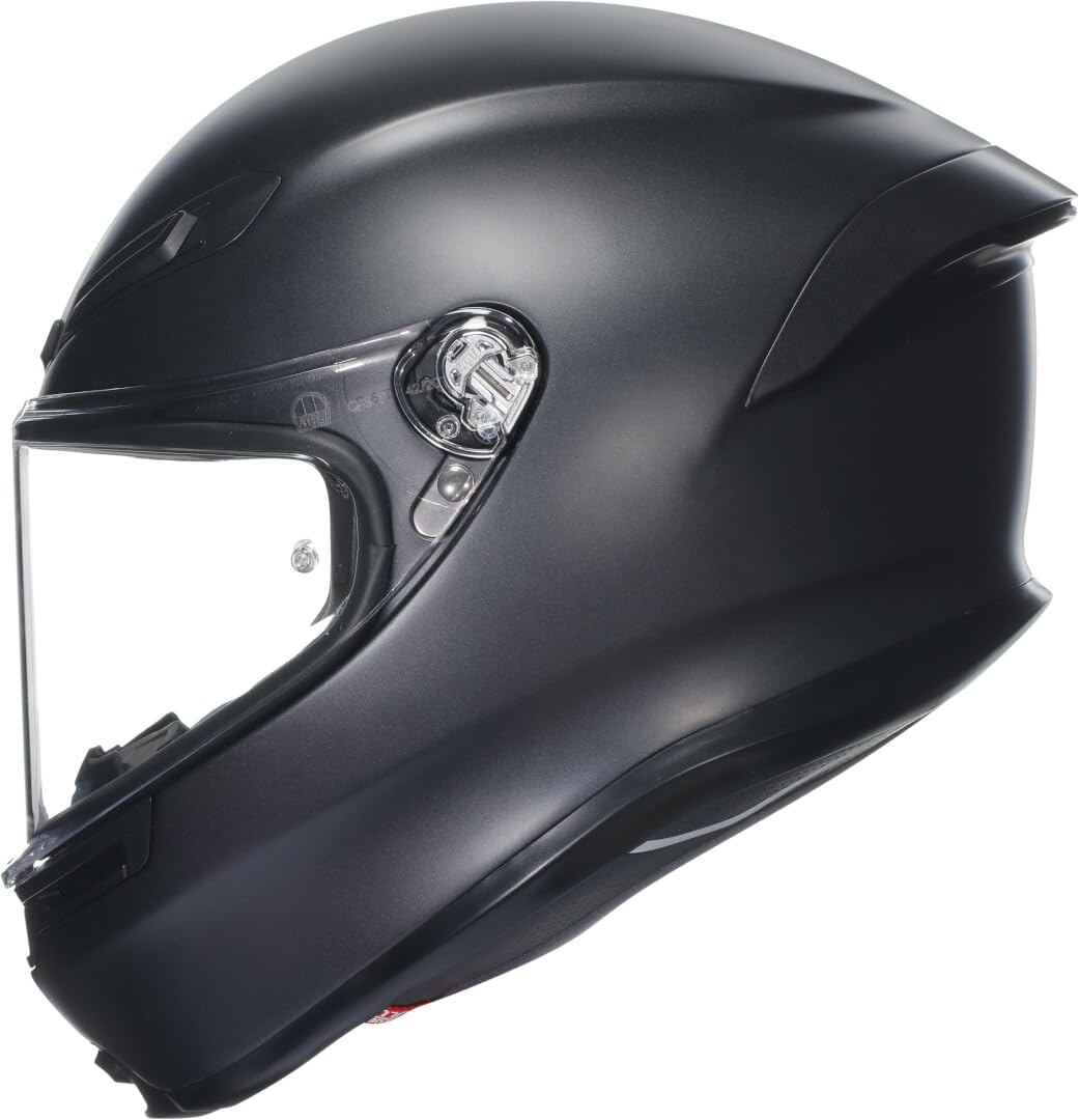 AGV K6 S Integralhelm - ECE 22.06 Motorradhelm für Brillenträger, Carbon Aramid Schale, Pinlock Max Vision Visier, Sport Touring