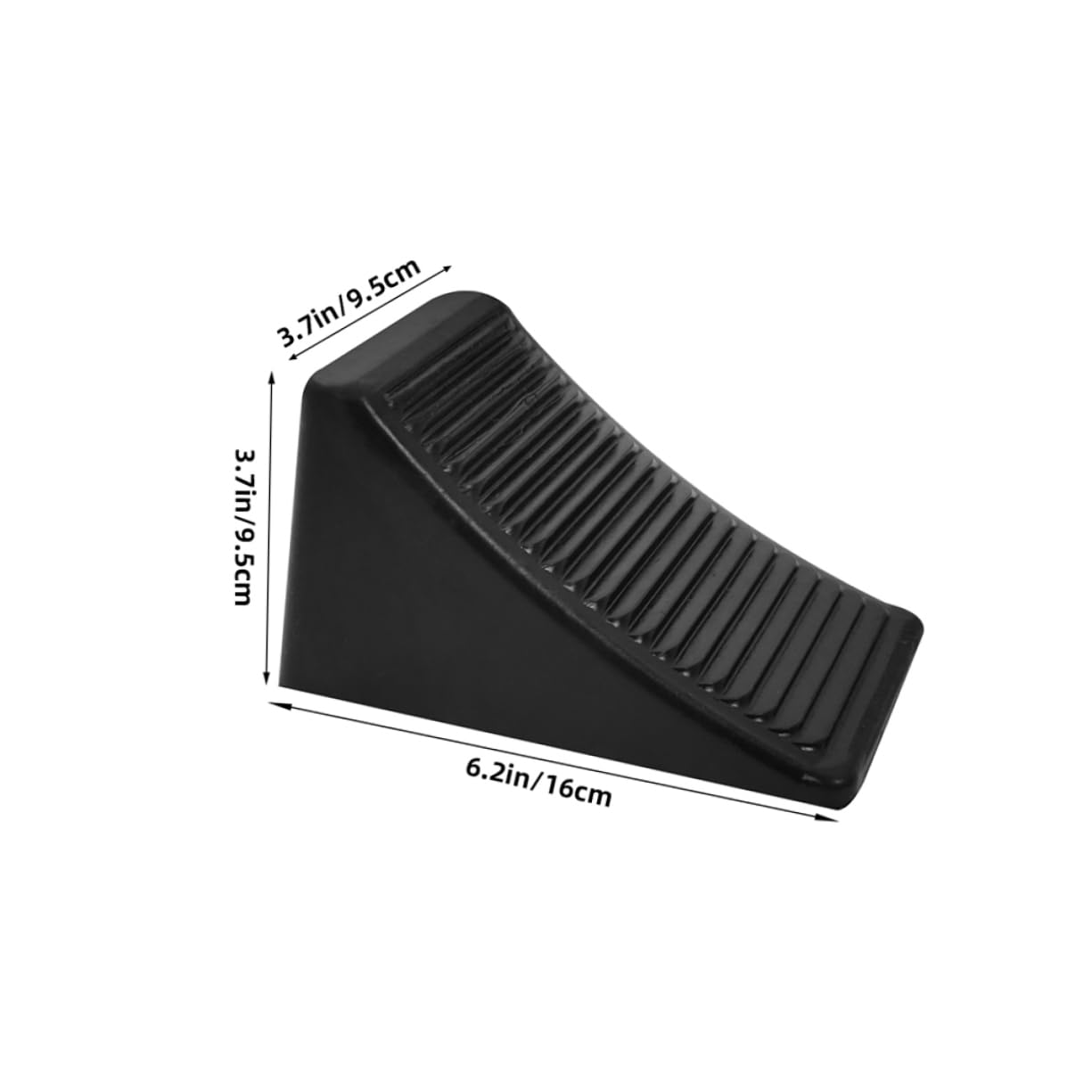 SOESFOUFU 2pcs Slip Rubber Wheel Chocks for Rvs Trucks and Trailers Heavy Duty Tire Stoppers with Stable Design Ramp Friendly for Safe Vehicle Use