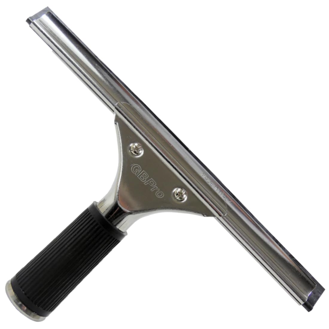 Gbpro Silver Professional Window Squeegee Stainless Steel Wiper 25Cm / 10 Inches - Non Corrosive - Window Cleaning Equipment