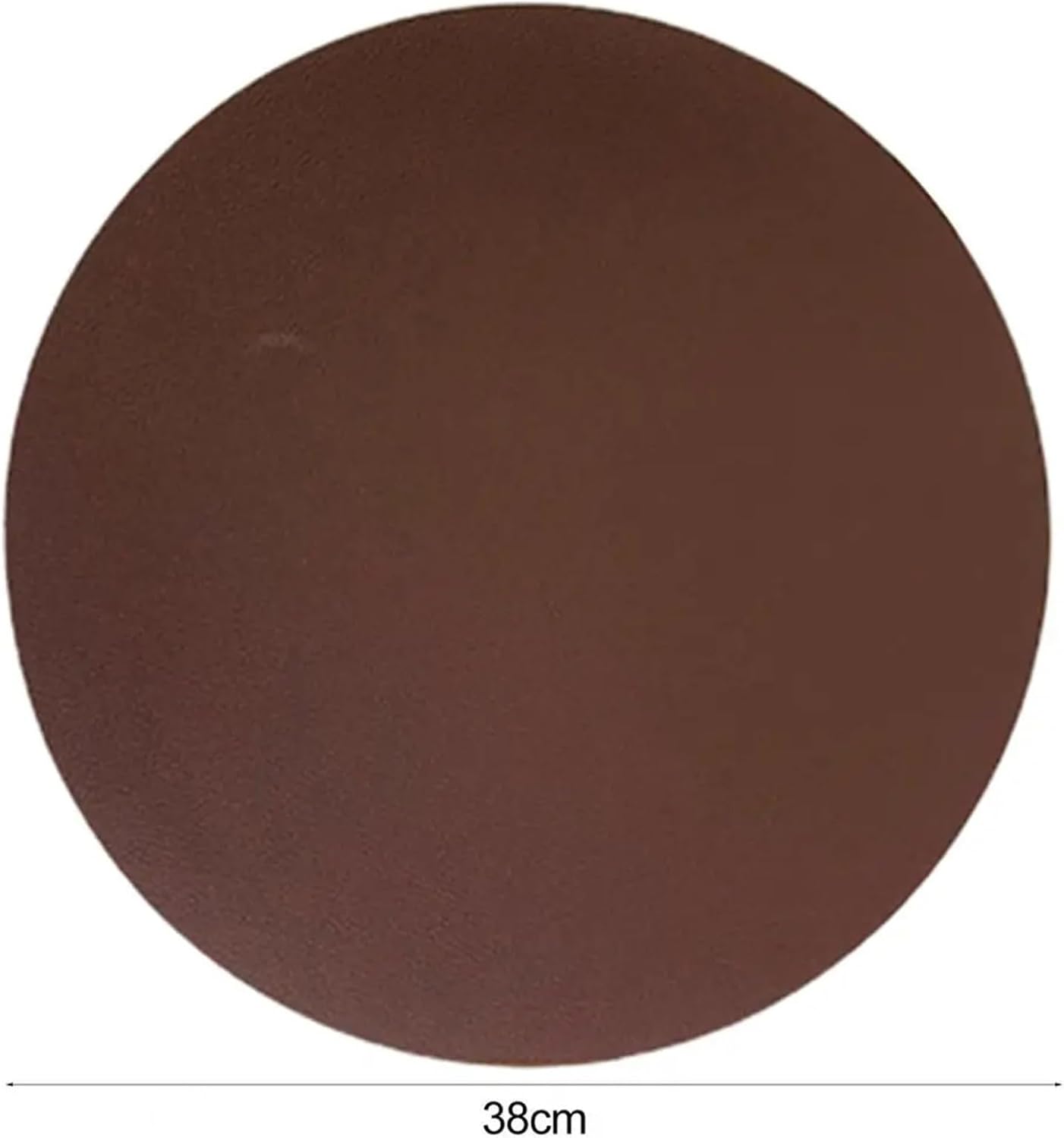 Kitchen Placemat Non-Slip Bowl Pad Round Shape Coaster Washable Dining Table Mat for Home Decoration(Coffee)