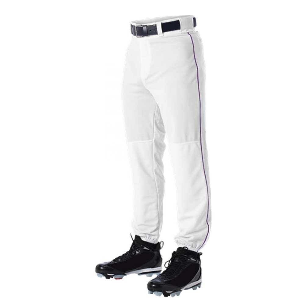 Don Alleson 605PLP Baseball Mens Adult Braid Pipe Pants A Purple 3XL