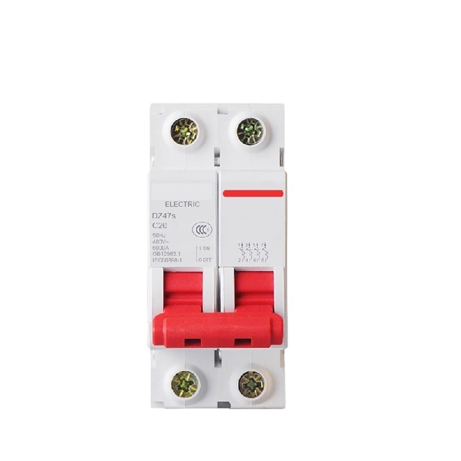 DZ47S 2P Type C Miniature MCB disjoncteur 4A pour tableau électrique domestique