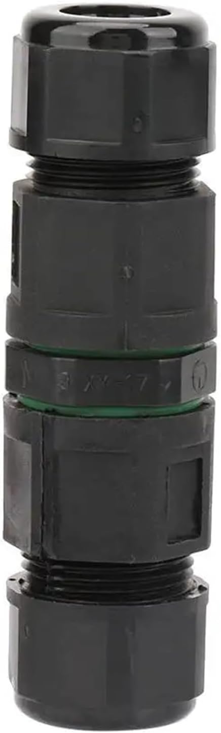 2PCS IP68 Waterproof Cable Connector 3PIN Electrical Terminal Wire Adapter Cable Connector for Outdoor Lights(D)