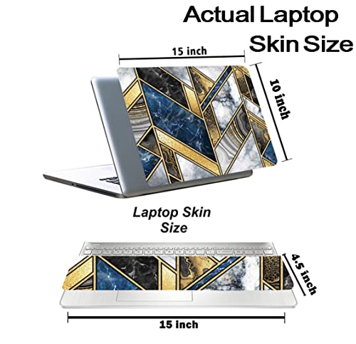 Image of Marbel D7 Top+Wrist Pad Vinyl Laptop Skin /Sticker /Cover for 15 to 15.6 Inches Laptops Laminated-Removable-HD Quality Compatible for Hp-Dell-Sony-Lenovo-Asus etc.(15x10 Inches)
