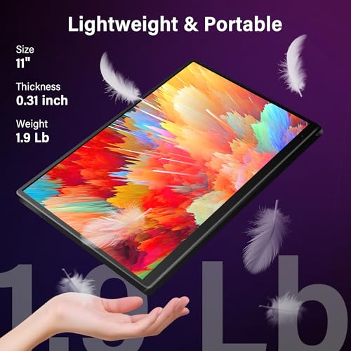 Image of Bisprico 10.5 inch Portable Monitor, 1280P USB-C HDMI Second External Monitor for Laptop,PC,Mac Phone,PS,Xbox,Swich,IPS Ultra-Thin Zero Frame Gaming Display /Protective Case