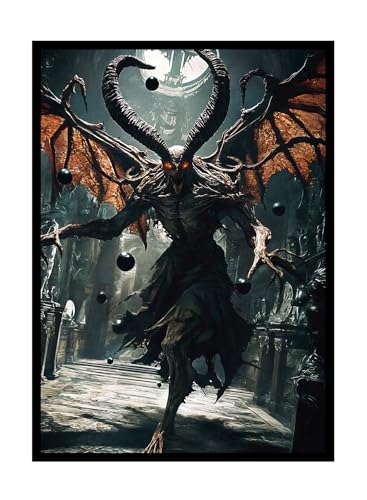 Katomula 100 PCS MTG Card Sleeves with Perfect Fit Inner Sleeves - Art Matte Finish - Standard Size - Doomsday Excruciator