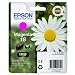 Produktbild 1x Original Tintenpatrone für Epson Expression Home XP 422, C13T18034010 - Magenta -