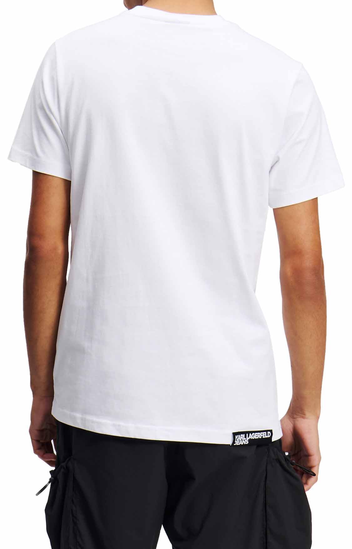Image secondaire de T-Shirt Slim Homme Karl Lagerfeld Jeans avec Logo Essentiel - Blanc