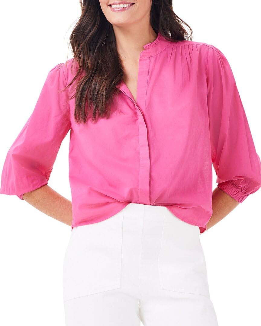 NIC+ZOE Women's Cotton Girlfriend Shirt