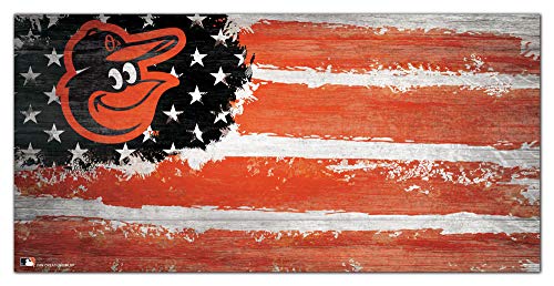 Fan Creations MLB Baltimore Orioles Unisex Baltimore Orioles Flag sign, Team Color, 6 x 12