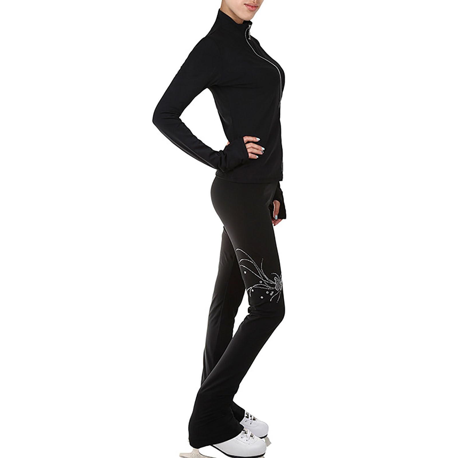 Pantaloni Da Pattinaggio Ragazze - Leggings Termici Per Ghiaccio E Allenamento - Foto 3