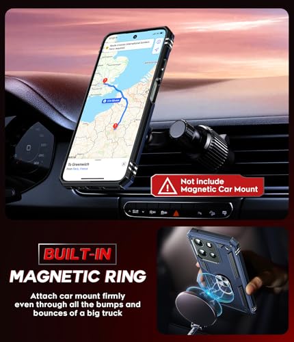 LeYi for Moto G-2025 Phone Case: with Screen Protector and Camera Lens Protector Accessories, Heavy Duty Funda para Moto G 2025 Case Teléfono Motorola G 5G 2025 128GB with Magnetic Ring Stand, Blue - image 6