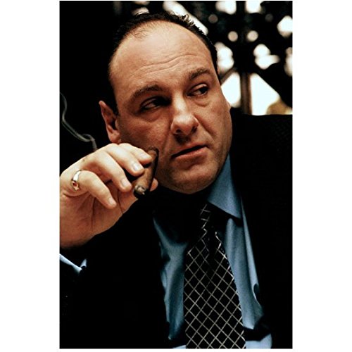 The Sopranos James Gandolfini as Tony Close Up Smoking a Cigar 8 x 10 inch  photo at Amazon's Entertainment Collectibles Store