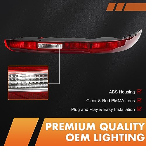 KAKSEY Rear Bumper Tail Light Assembly Compatible with Audi Q7 2016 2017 2018 2019 2020 2021