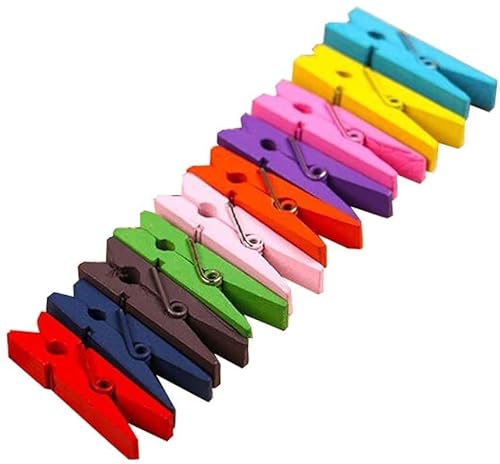 ZORILO Clips de Carpeta Clips de Papel, 100 por Caja Clips de Carpeta de Colores aleatorios Clips de Papel Clip de Archivo Clip de Foto