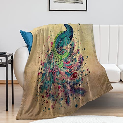 Couverture de canapé paon un cocon de douceur soyeuse chez vous