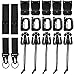 XAVSWRDE 19 PCS Attachements Molle en Plastique et Nylon Multifonction Mousqueton Molle Robuste Antifriction Attache Bracelet Paracorde Durable pour Plein Air Camping Randonnée Sac À Dos Gilet