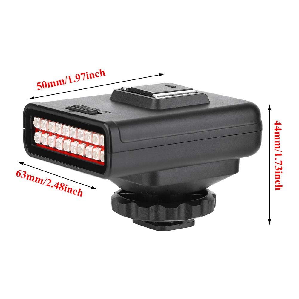 Kamera-Infrarot-Nachtsicht, tragbare LN-3 IR-Nacht-LED-Licht 20PCS Lampen, USB wiederaufladbare einstellbare Illuminator Ersatz, für Indoor Outdoor Fotografie Beleuchtung Zubehör