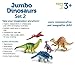 Learning Resources Jumbo Dinosaurs Expanded Set - Toddler Montessori Toys, Stacking Shape, Gifts For Boys And Girls, Sorting And Matching Skill Activities