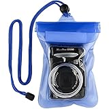 Alayna Waterproof Camera Bag for Underwater Pictures, Camera Dry Bag Case Fits Most Digital Canon Sony Nikon Cameras (Blue)