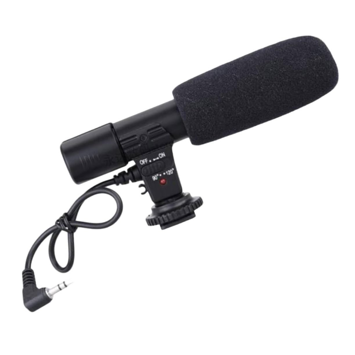 Microfono per Interviste Cardioide Professionale per Fotocamera DSLR e Videocamere Microfono di Registrazione con e Montaggio Compatibile con Smartphone e Tablet