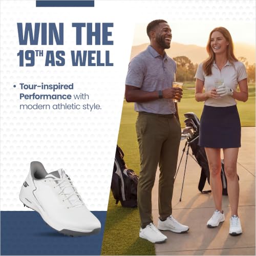 Image of Skechers Men's Elite Vortex Rival Golf Shoe | Golf, Waterproof, Arch Fit, Ultra Flight Foam, Spiked, Lightweight, Breathable
