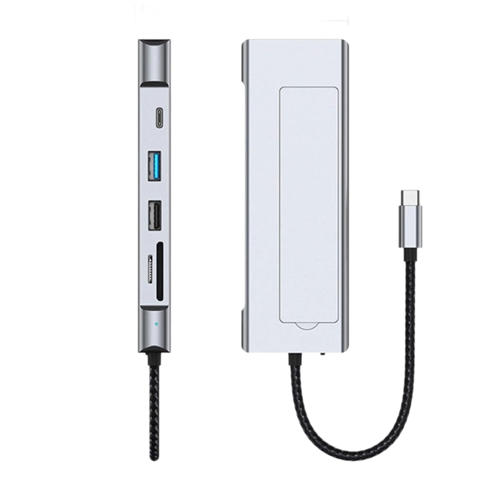9-portowe adaptery USB C z gniazdem ładowarki 100WPD wyjście wideo 4K szybki transfer danych czytnik do komputerów wieloportowa stacja dokująca do laptopa