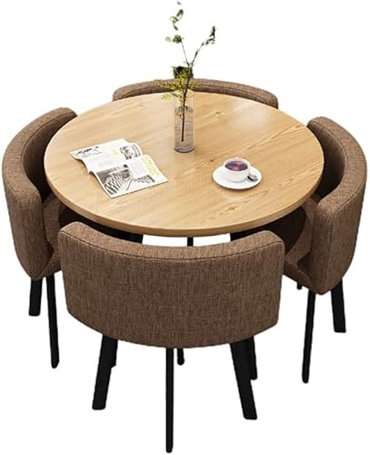 ダイニングテーブル 丸 ダイニングテーブルセットダイニングテーブルセット4人用会議テーブル おしゃれ ナチュラル リビング シンプル オフィス 商談ダイニングテーブル 椅子 5点セット 省スペース ダイニングセット 丸型 食卓セット 4人掛けダイニングテー