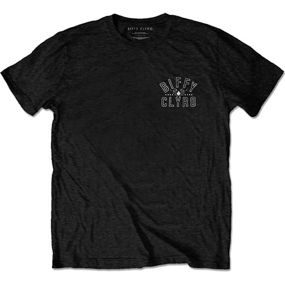 Biffy Clyro Unisex Black Tee: Dolls (Back Print) (Medium)
