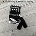 Mourning Bands for Badges - Black Elastic Mourning Bands - Funeral Honor Bands - 4 Pack