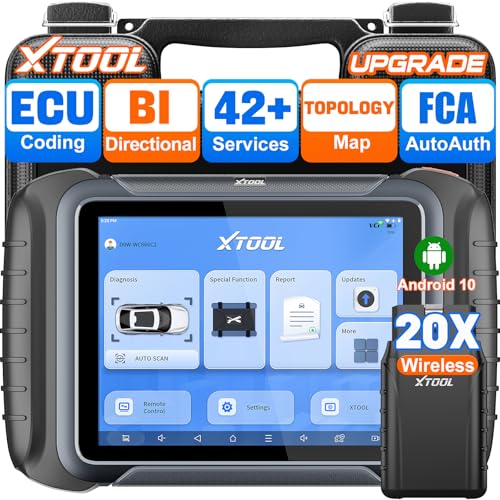 Image of XTOOL D8W Wireless Bidirectional Scan Tool, AI-Assisted OBD2 Scanner with Topology, 3-Year Updates, ECU C0ding, PMI, 42+ Resets, Full Diagnostic Scanner for Car, Crankshaft Relearn, FCA /CAN FD /DoIP