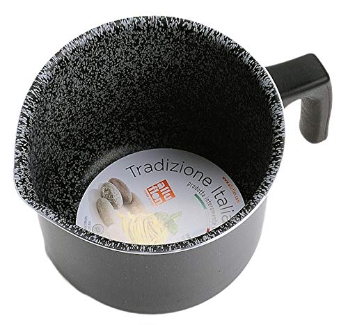Foto von Alluflon Tradition Italien Milchtopf, Aluminium, schwarz, 12 cm