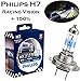 Produktbild 2x Philips H7 55W 12V PX26d 12972RVS2 Racing Vision +150% mehr Helligkeit Intensiv Weiß Ersatz Scheinwerfer Halogen Lampe - E-geprüft