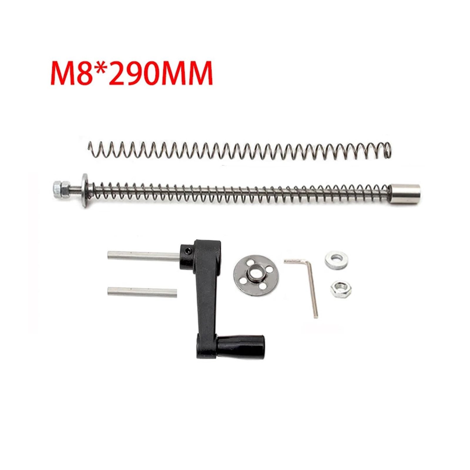 1 zestaw śrub modernizacyjnych do piły stołowej, do maszyny do grawerowania, elektrycznego frezowania drewna, płyta montażowa (M8 x 290 mm)