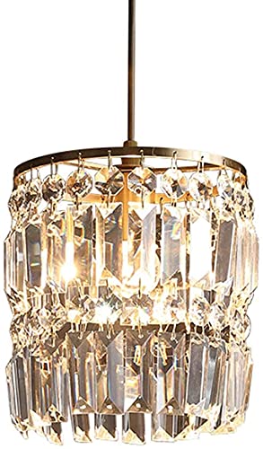 Lustre en cristal tout cuivre pour bar de cuisine et ambiance bistrot